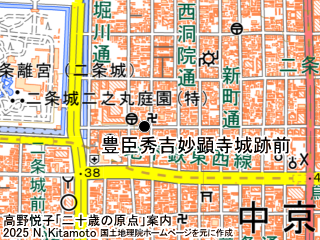 自転車で走る寺の地図