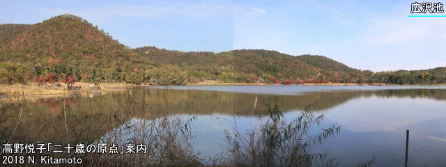 現在の広沢池の様子