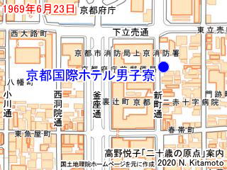 男子寮周辺地図