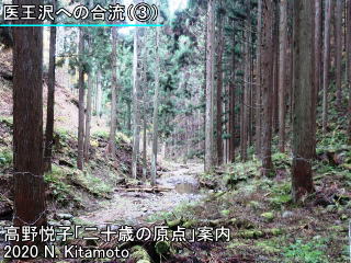 医王沢への合流