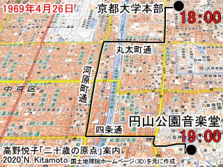 京都大学本部から円山公園音楽堂