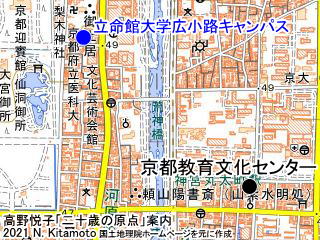 京都教育文化センターの地図