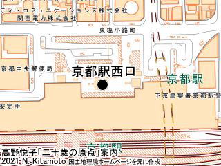 当時の駅西口地図