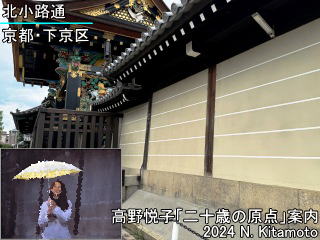 傘を回して歩くシーンロケ地の北小路通
