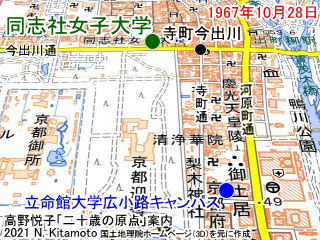 今出川通付近地図