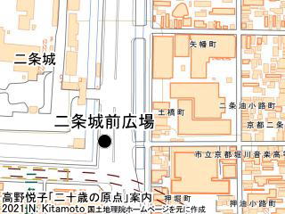 自転車ではしゃぐ広場地図