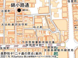 錦小路通地図