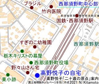 西那須野駅中心部拡大図