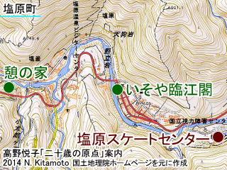 塩原町中心部