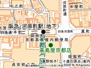 四条河原町拡大図