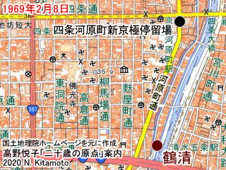四条から五条の地図