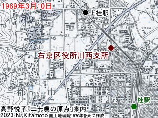 右京区役所川西支所地図